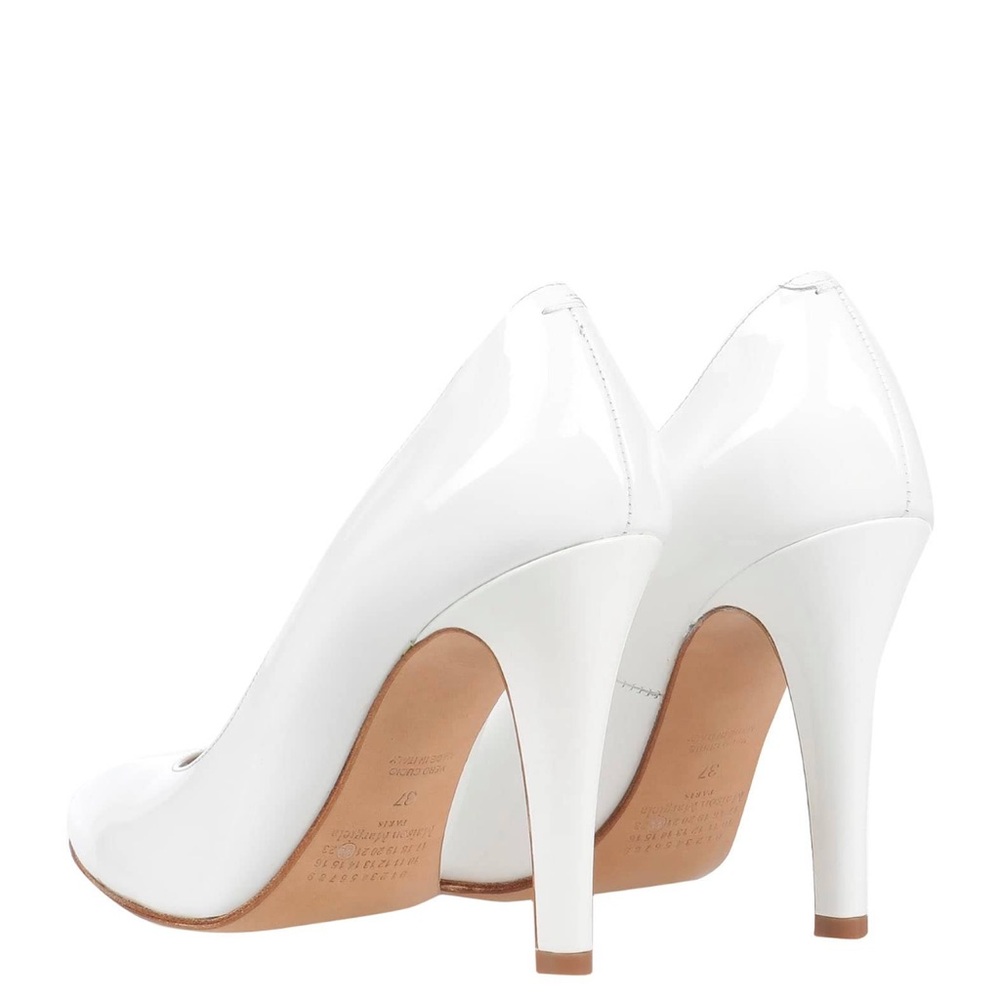 Maison Martin Margiela White Leather Heels - Picture 4 of 10